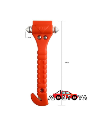 CORTA CINTURÓN DE SEGURIDAD Y ROMPE VIDRIOS