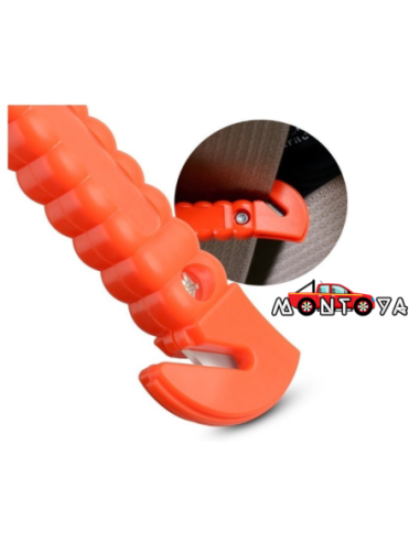 CORTA CINTURÓN DE SEGURIDAD Y ROMPE VIDRIOS