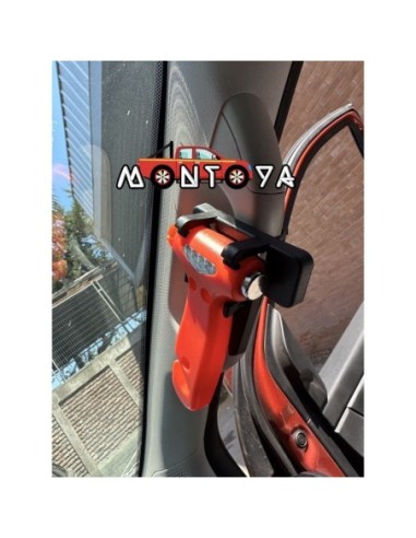 CORTA CINTURÓN DE SEGURIDAD Y ROMPE VIDRIOS