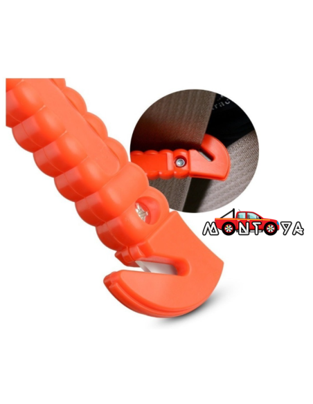 CORTA CINTURÓN DE SEGURIDAD Y ROMPE VIDRIOS